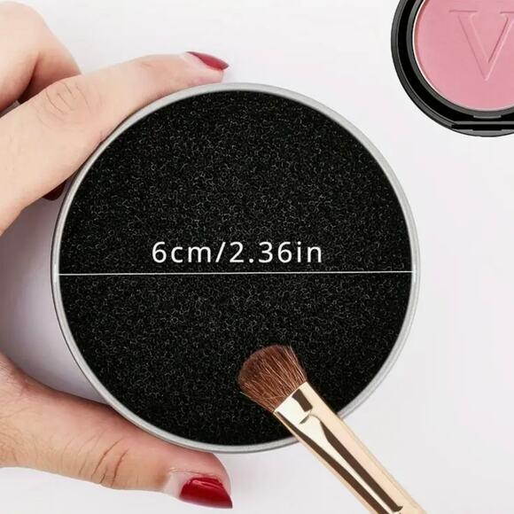 Lash Comb & Makeup Brush Cleaner Tin, Portable & Reusable New Items - Picture 6 of 11